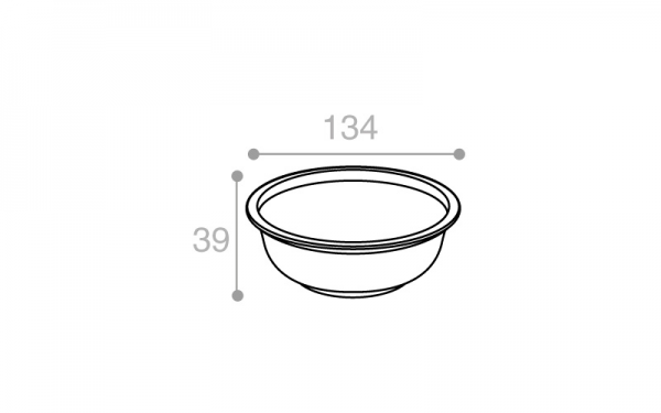 Schéma Bol operculable transparent 350 cm3