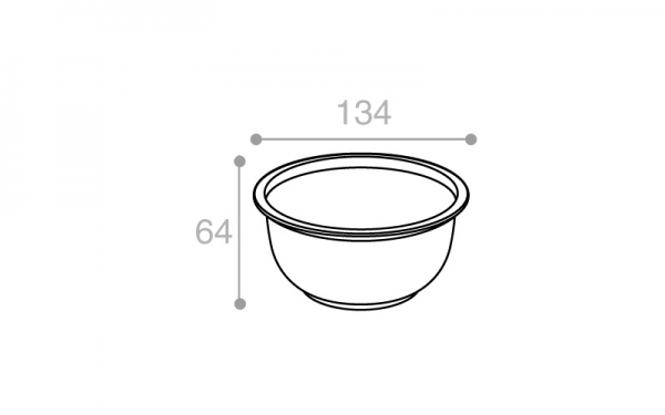 Schéma Bol operculable transparent 550 cm3