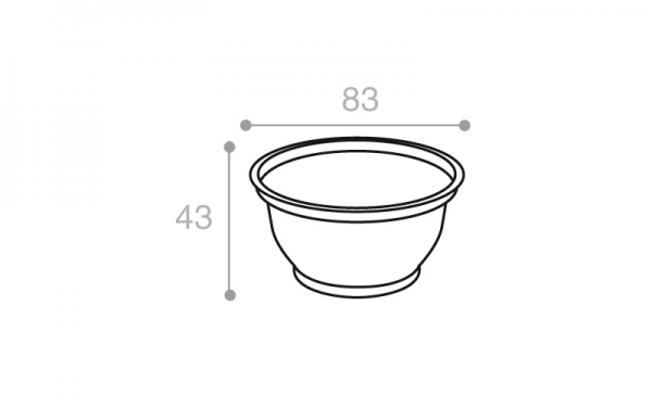 Schéma Bol operculable transparent 120 cm3