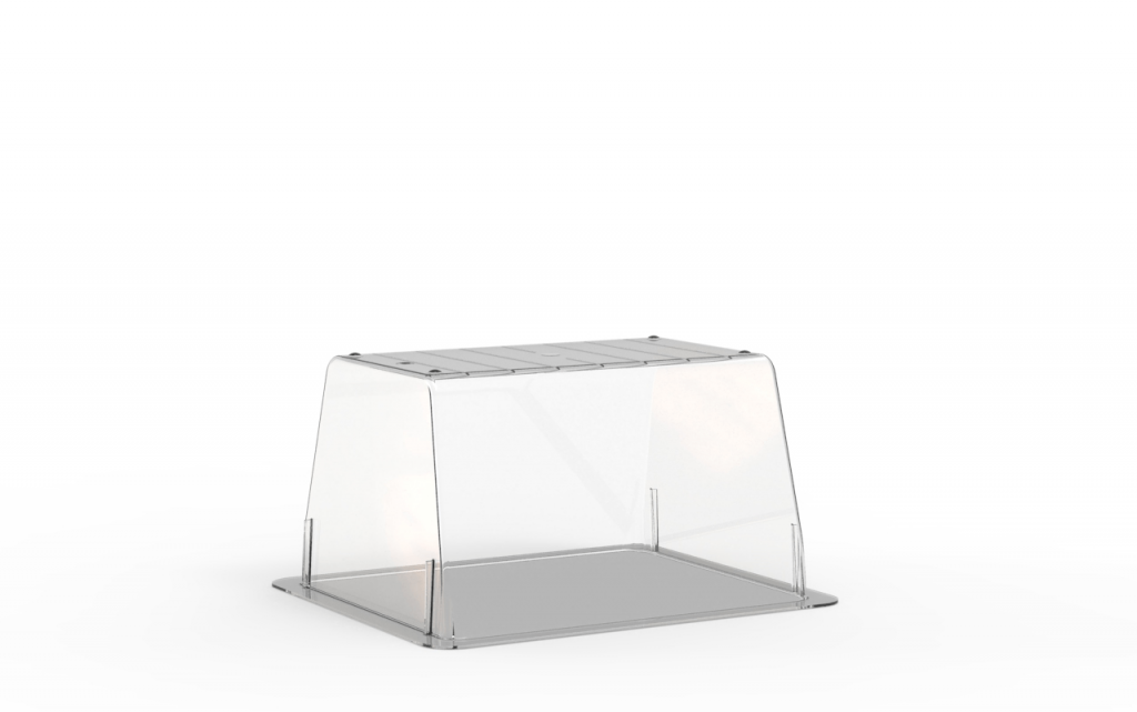 Terrine lingot operculable transparente 420 cm3
