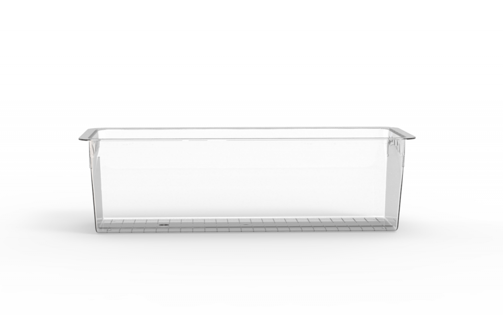 Terrine lingot operculable transparente 1600 cm3