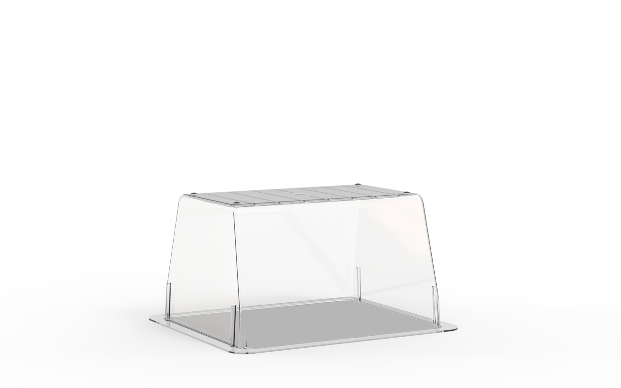 Terrine lingot operculable transparente 420 cm3