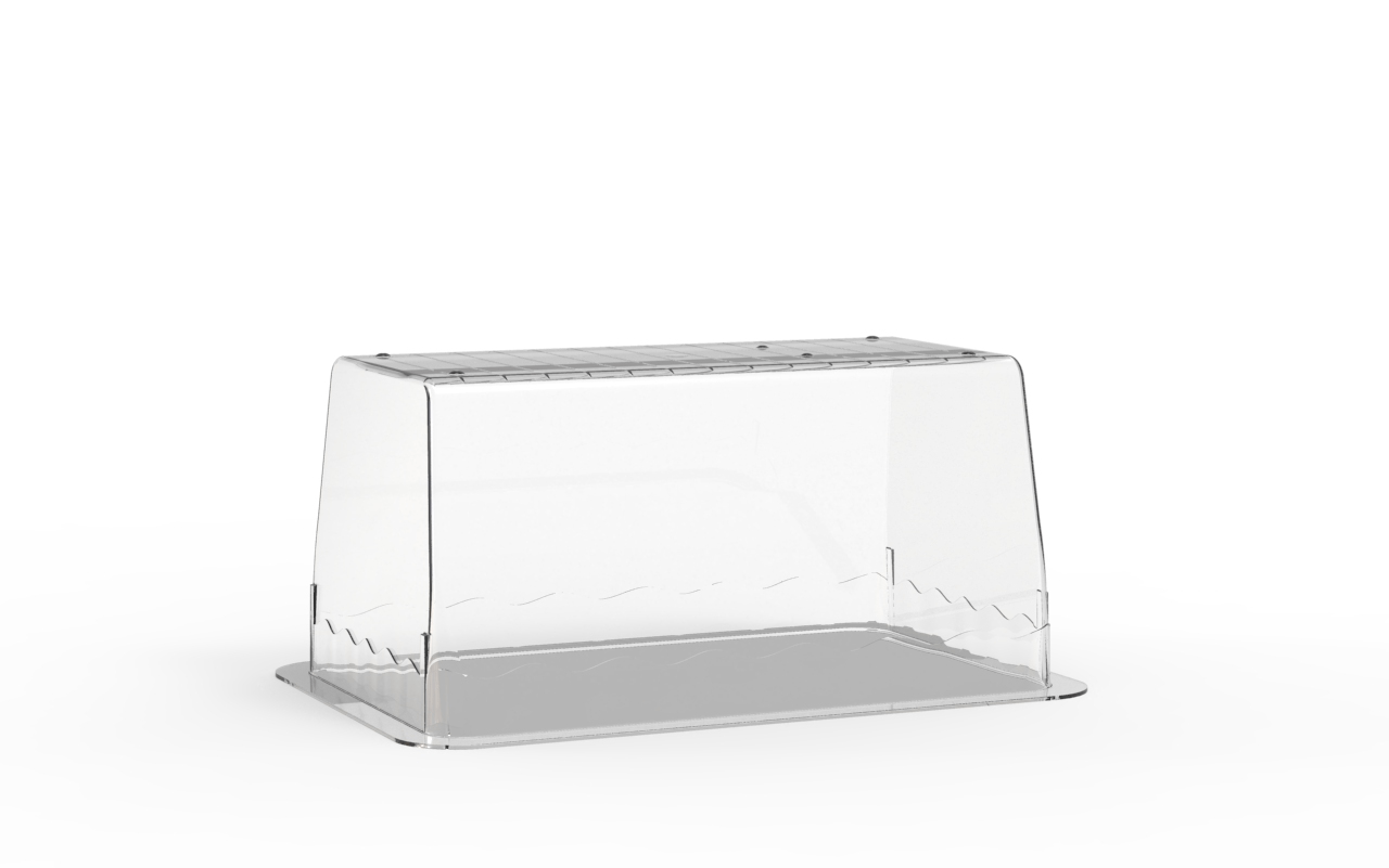 Terrine lingot operculable transparente 1000 cm3