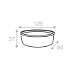 Schéma Terrine ovale operculable blanche imitation faience 250 cm3