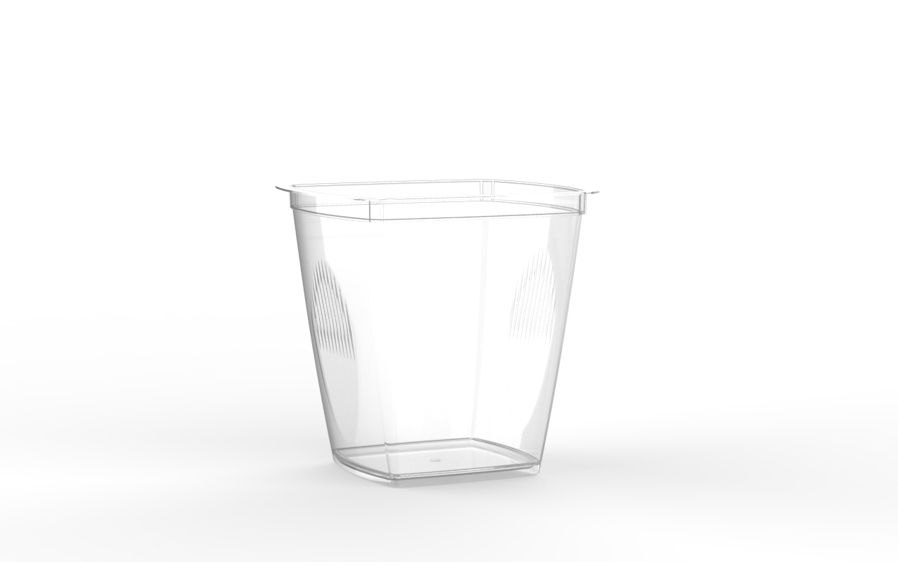Box snacking operculable transparente 650 cm3