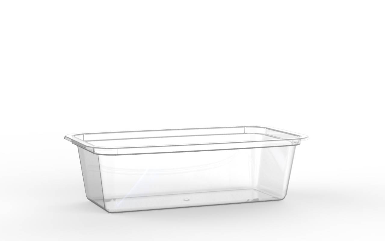 Barquette lingot operculable transparente 490 cm3
