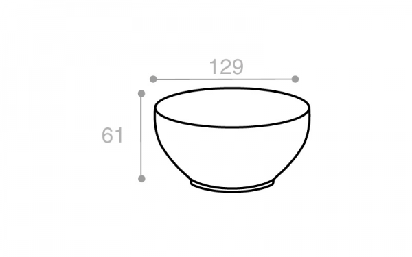 Schéma Bol transparent brillant 550 cm3