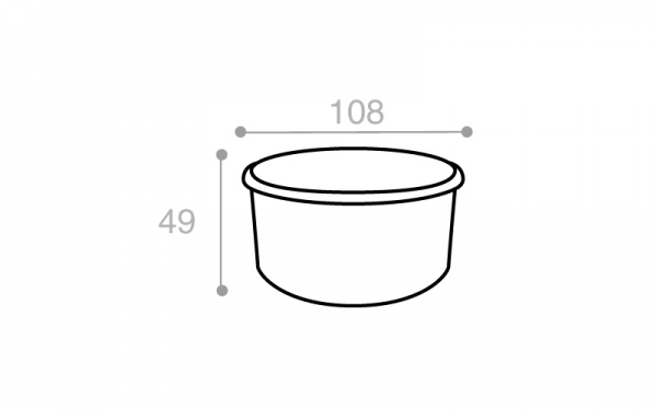 Schéma Boîte réutilisable blanche 350 cm3