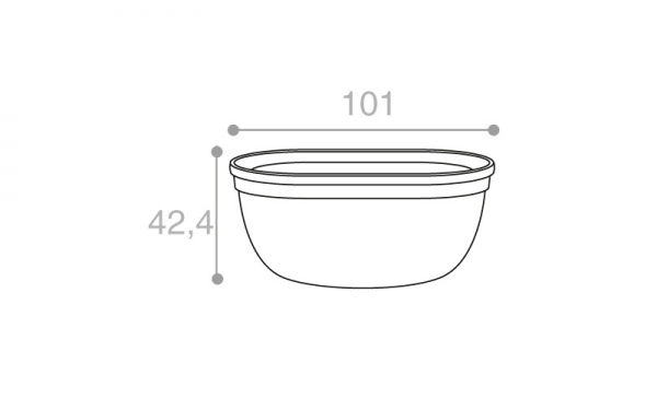 Schéma Bol operculable transparent brillant 230 cm3