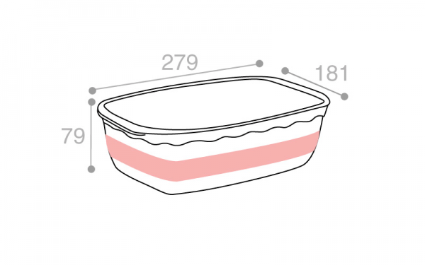 Schéma Terrine blanche 2600 cm3