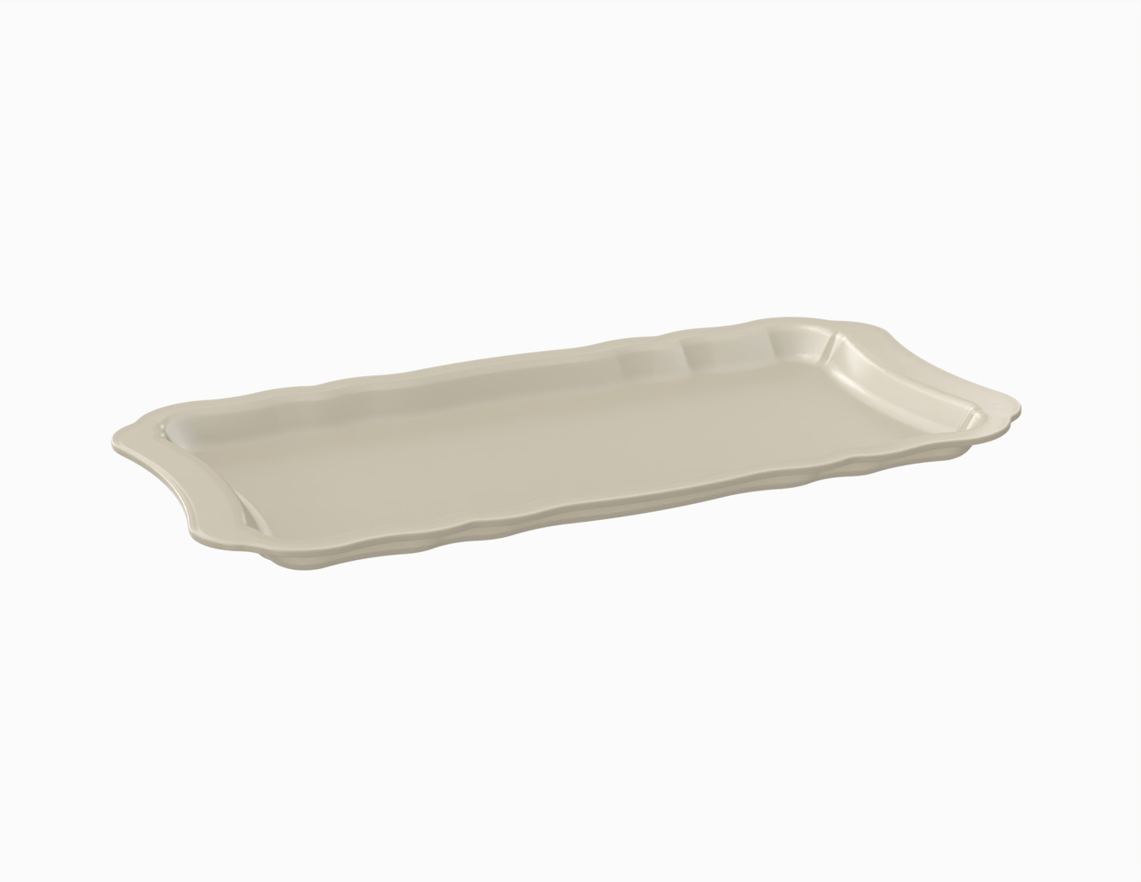 Plateau crème tacheté 315 mm