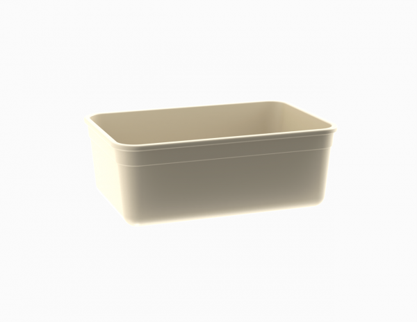 Moule rectangulaire crème tacheté 1100 cm3