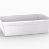 Terrine blanche tachetée 2550 cm3